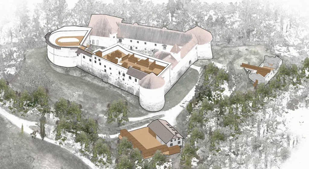 Skica gradu Turjak